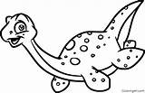 Plesiosaurus Coloring Pages Cute sketch template