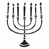 Menorah Hanukkah Velas Titular Candles Sostenedor Vexels sketch template