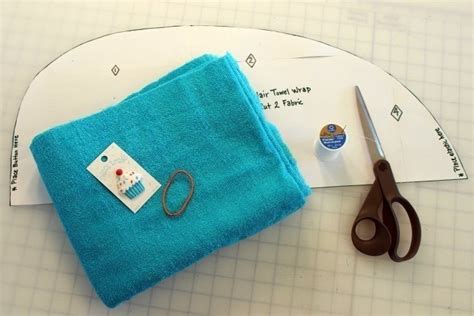 wet hair towel wrap · how to make a tea towel · sewing on cut out keep