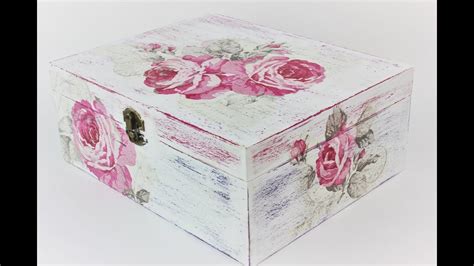 decoupage box decoupage tutorial diy youtube