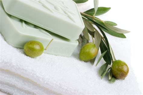 soap spa set stock photo image  herbs relaxing bath