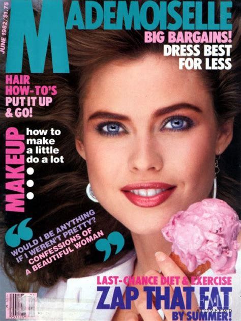 Cover Of Mademoiselle With Carol Alt June 1982 Id 834