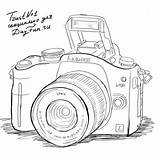Camera Drawing Sketch Draw Sketches Dslr Nikon Pencil Step Realistic Drawings Easy Cameras 3d Cute Paintingvalley May Tattoo Doodles Choose sketch template