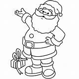 Santa Coloring Christmas Pages Claus Merry Kids Getdrawings sketch template