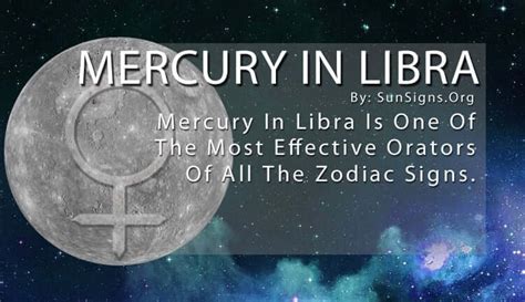 Mercury In Libra Sun Signs