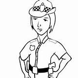 Police Woman Pages Coloring Colouring People Getcolorings Color Getdrawings Printable Kids sketch template