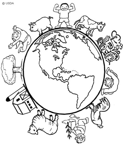 geography maps  coloring pages