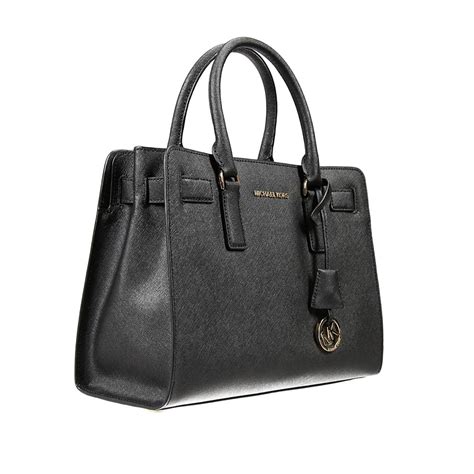 lyst michael michael kors handbag  black