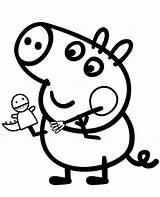 Peppa Coloring Pages Colouring sketch template