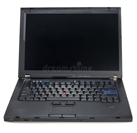 black laptop computer stock image image  business display