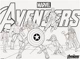 Coloring Avengers Pages Marvel Kids sketch template