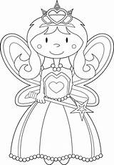 Prinzessin Fasching Fairy sketch template