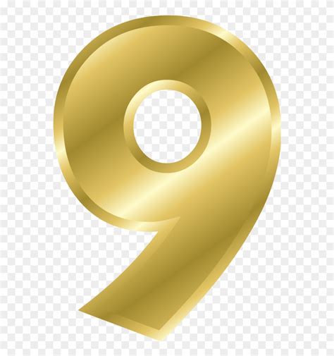 number gold number  png clipart  pinclipart