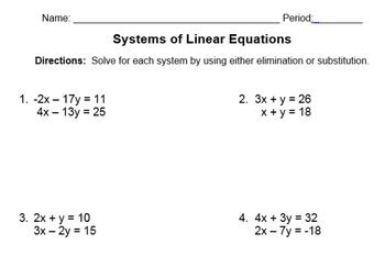 systems  equations worksh   phillips teachers pay teachers