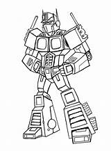 Optimus Prime Coloring Pages Print sketch template