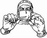 Surgery Surgeon Clip Clipart Scary Cliparts Cartoon Surgical Plastic Eyes Drawing Doctors Mask Doctor Library Operation Patient Scared Eye Character sketch template