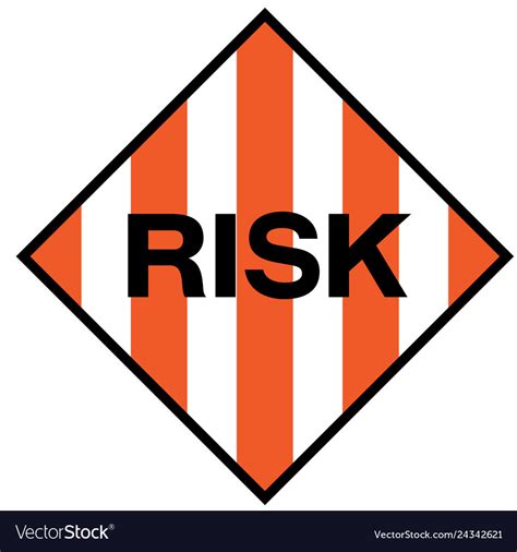 risk warning sign royalty  vector image vectorstock