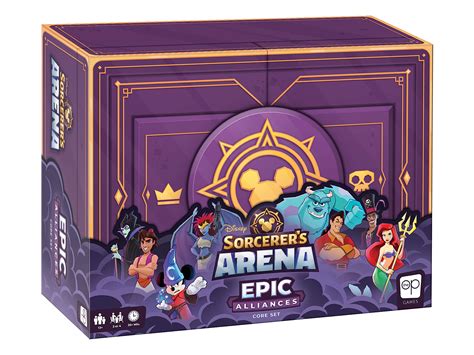 disney sorcerers arena epic alliances core set strategy board game     players ages