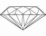 Diamond Coloring Pages Shape Fancy sketch template