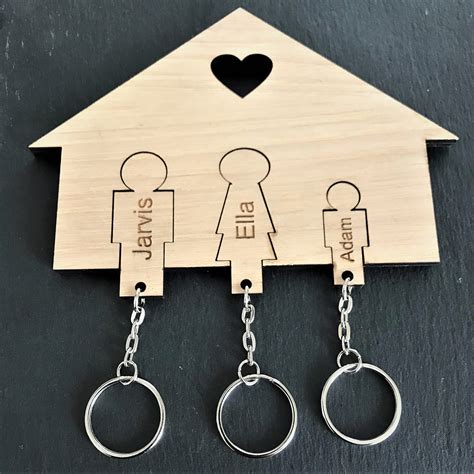 personalised house key ring holder wwwoneofakinddesignukcouk