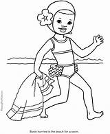 Coloring Pages Beach Printable Kids Color Swim Scientist Fun Susie Hurries Print Drawing Go Praia Popular Na Coloringhome Books Help sketch template