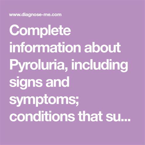 Complete Information About Pyroluria Including Signs And Symptoms