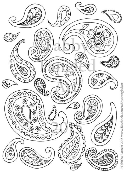 printable paisley coloring pages adult coloring pages