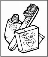 Coloring Pages Dental Toothbrush Health Teeth Print Learn Care Take Kids sketch template
