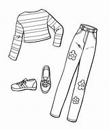 Pants Coloring Pages Sheets Women Sketches Drawing sketch template