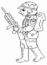 Coloring Pages Soldier Printable Army Popular Kids sketch template