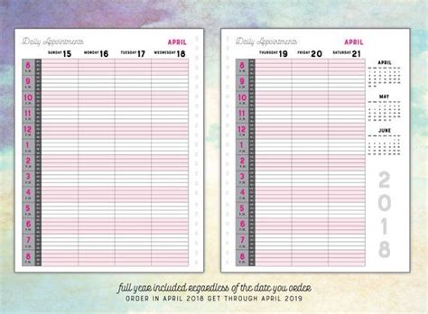 salon appointment book template flyer template