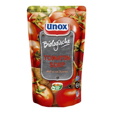 unox organic tomato soup   bag