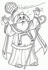 Sinterklaas Nikolaus Mijter Nicolas Malvorlagen Sint Sankt Ausmalen Malvorlage Overig Verliest Drucken Animaatjes Bricolage Advent Bezoeken Kinder Recepten sketch template