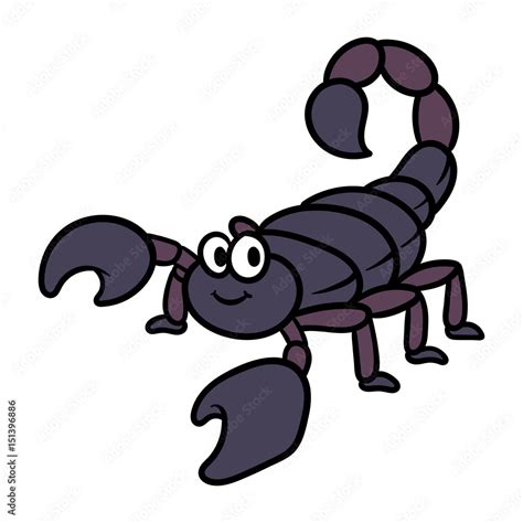 cartoon scorpion vector illustration stock vector adobe stock