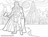 Thor Coloring Pages Printable Marvel Character Superhero Avengers Choose Board Super Spiderman Getdrawings Xcolorings sketch template