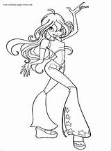 Winx Coloring Pages Club Color Printable Kids Cartoon Character Cartoons Sheets Found sketch template