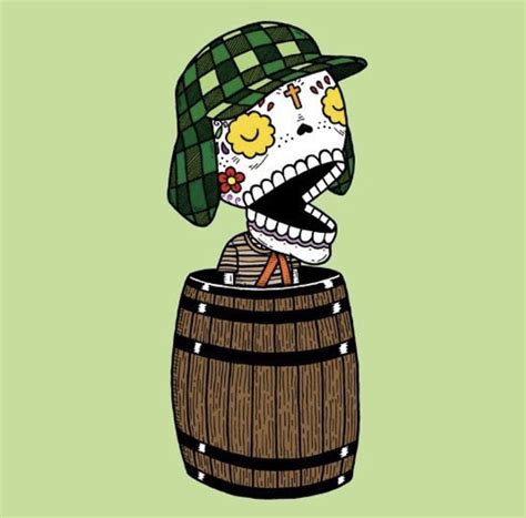 El Chavo Del Ocho Misnopales Art Sugar Skull Cartoon