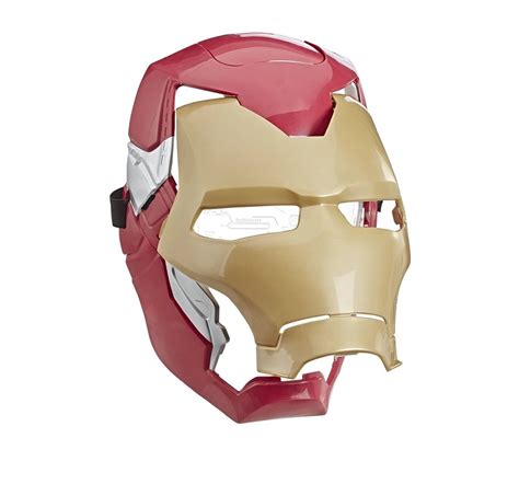 shop marvel avengers iron man flip fx mask action figure play sets
