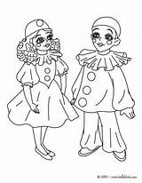 Pierrot Colombina Colorir Colombine Desenhos Fasching Clown Hellokids Arlequim Dibujo Dessins Mascaras Comedia Personagens Carnival sketch template