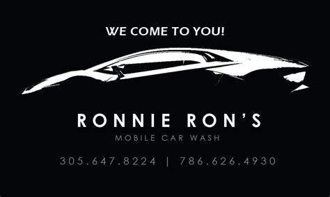 ronnie rons mobile car wash  detailing home