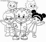 Daniel Tiger Coloring Pages Getcolorings Printable sketch template