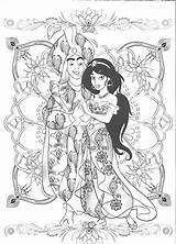 Jasmine Aladdin Aladin Erwachsene Jazmin Jazmín Princesse Malen sketch template