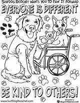 Coloring Pages Bullying Anti Kindness Respect Colouring Sheets Dog Special Acts Kind Printable Needs Kids Dogs Color Hard Adults Children sketch template
