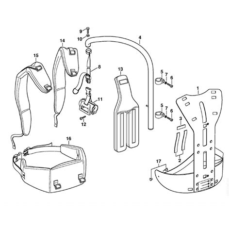 stihl ht  pole pruner ht parts diagram  mounted support system