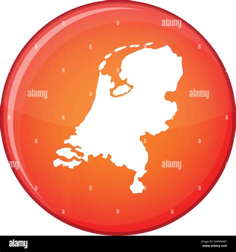 holland map icon flat style stock vector image and art alamy