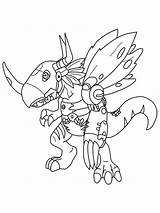 Greymon Pages Coloring Printable sketch template