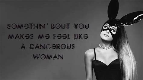 dangerous woman ariana grande lyrics video youtube