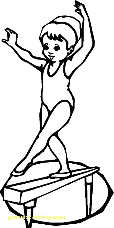 gymnastic coloring page images