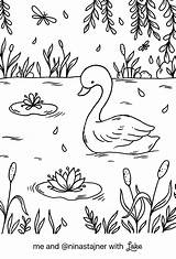 Coloring Pages Lake Lakes Color App sketch template