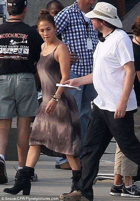 jennifer lopez is a little rough round the edges on the set of her new film daily mail online